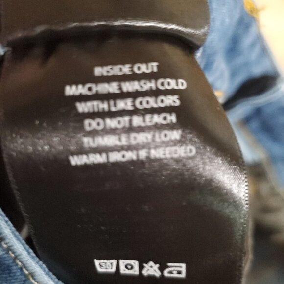 Tahari Jeans Women’s Size 16 Blue Kelly Skinny Distressed Stretch Denim - Picture 5 of 13